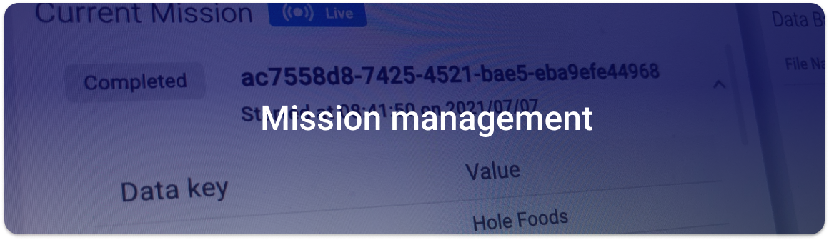 product key area_mission management